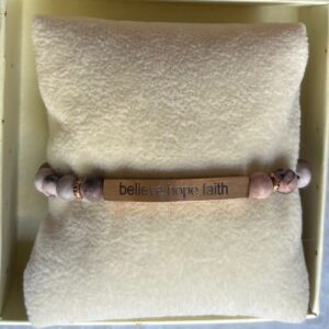 "Believe, Hope, Faith'' Bracelet